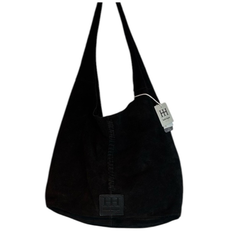HOBO Black Suede Hobo Bag